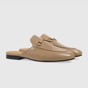 Gucci loafers “Princetown” mules / slides in classic beige, 37.5 w/ receipt